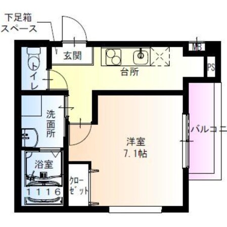 フジパレス出来島Ⅱ番館の物件間取画像